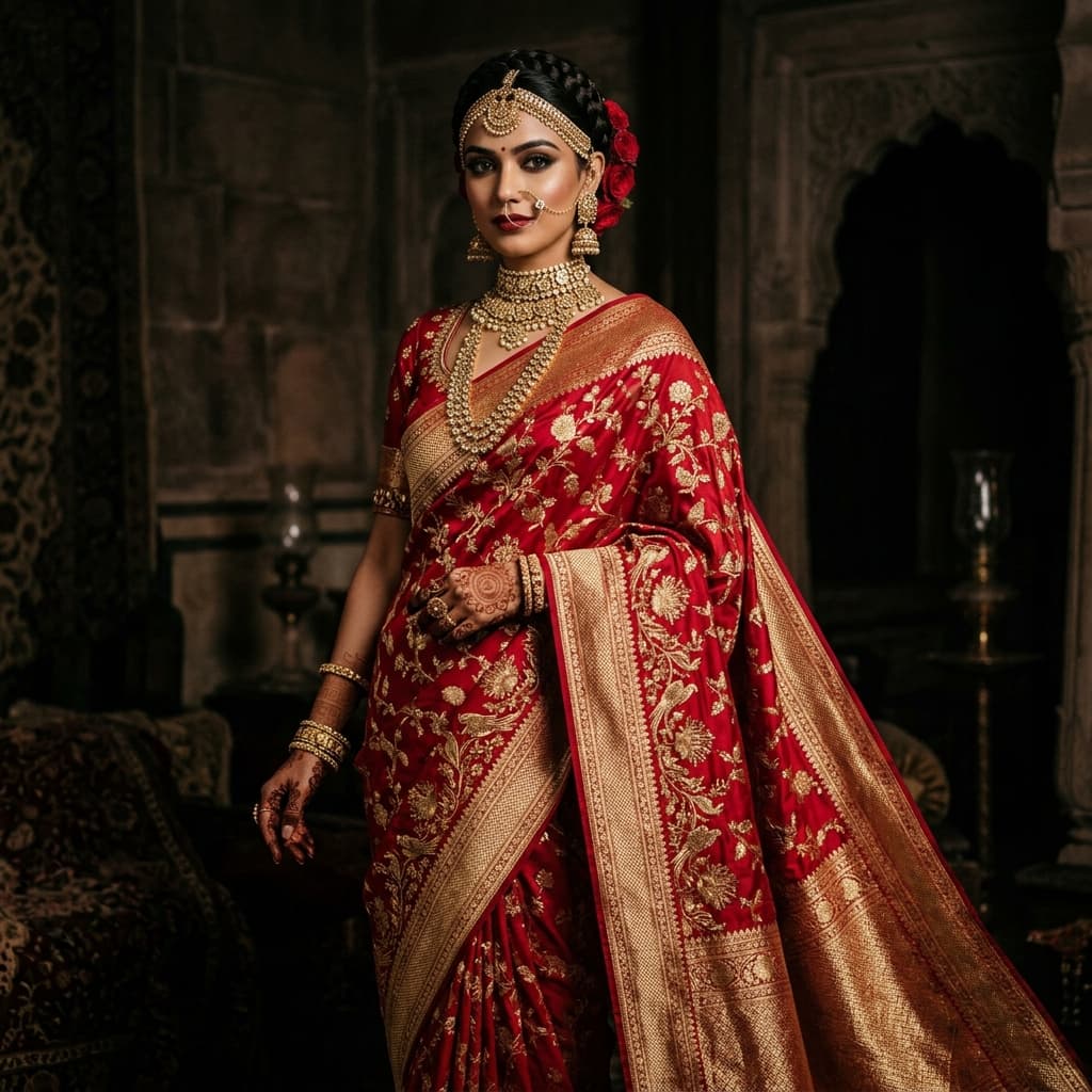 Crimson Heritage Banarasi Saree